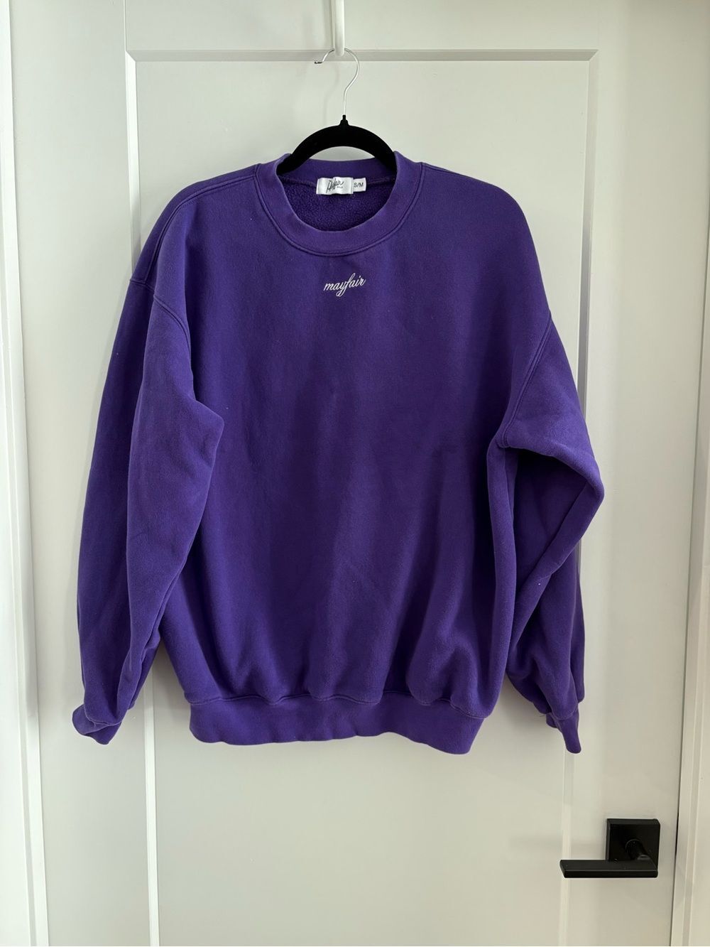 The Mayfair Group Purple 777 Crewneck Sweatshirt